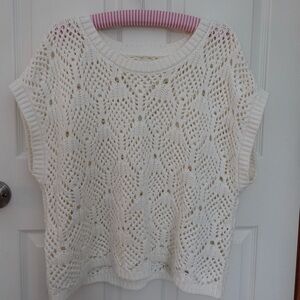 Lucky Brand Cream Knit Sweater